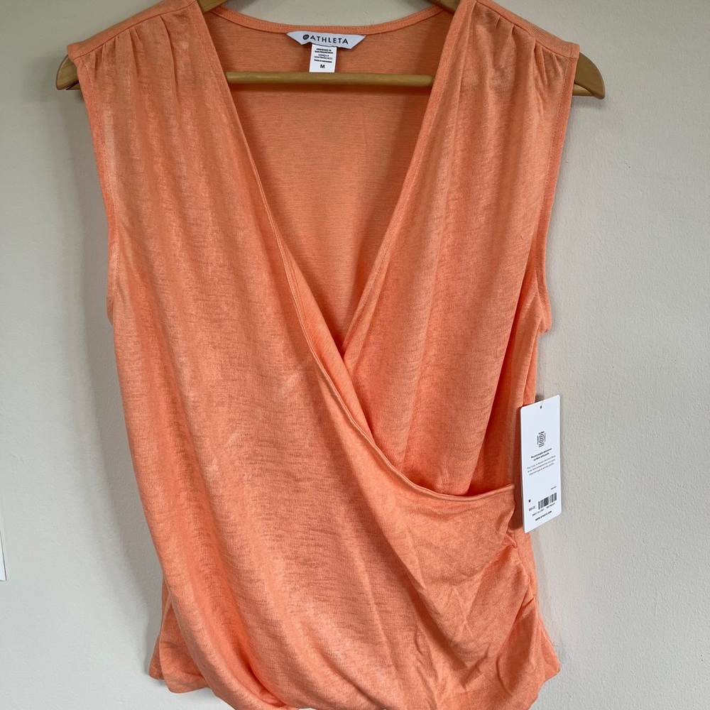 Athleta Breezy Wrap Tank size Medium